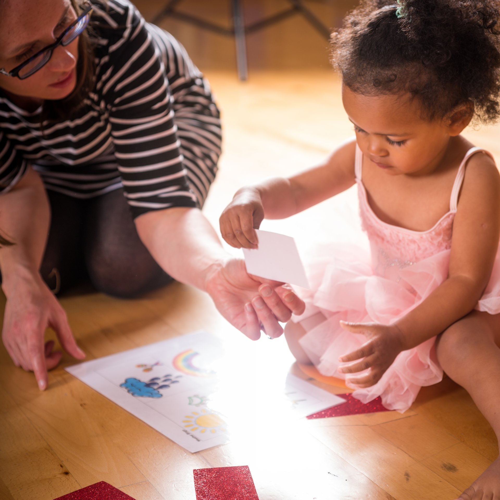 Children learning through dance and play